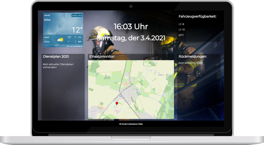 Feuerwehr Dashboard